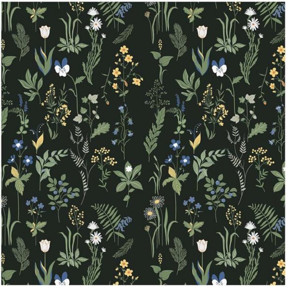 17.5 x 118" Removable Peel and Stick‎ Wallpaper Boho Floral Wallpaper, Easy Peel